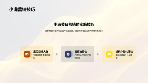 小满营销策略分享PPT模板
