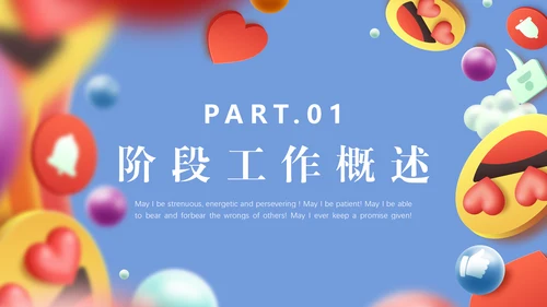 互联网发送笑脸通用PPT模板