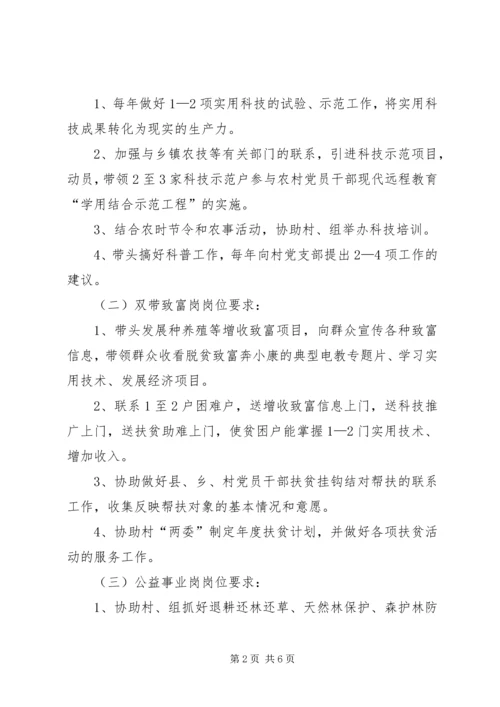 无职党员设岗定责活动检查要点.docx