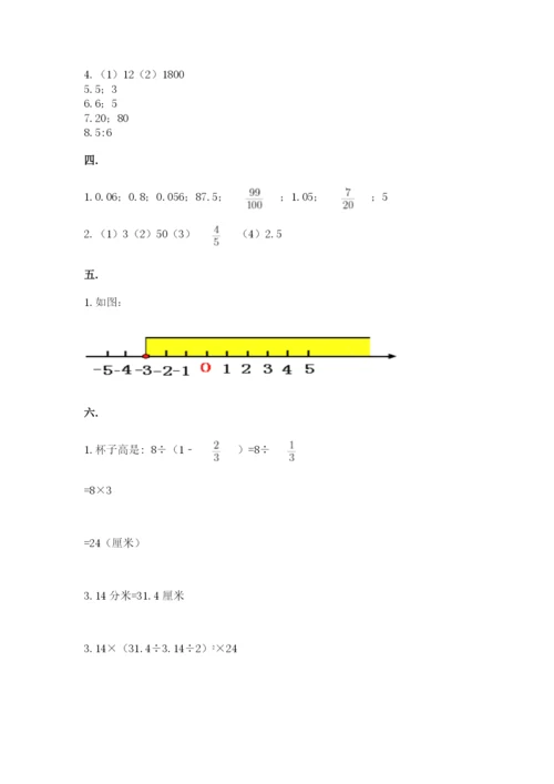 山东省济南市外国语学校小升初数学试卷附答案（轻巧夺冠）.docx