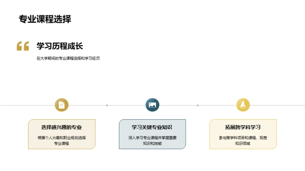 大学生活成长轨迹