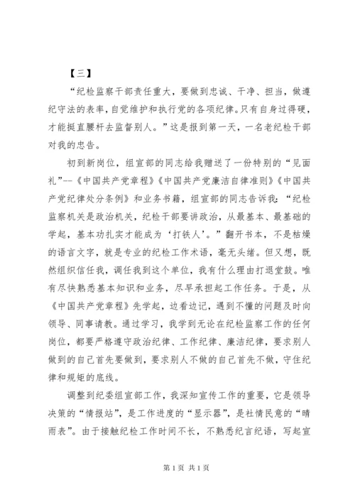 纪检监察干部工作感悟八篇.docx