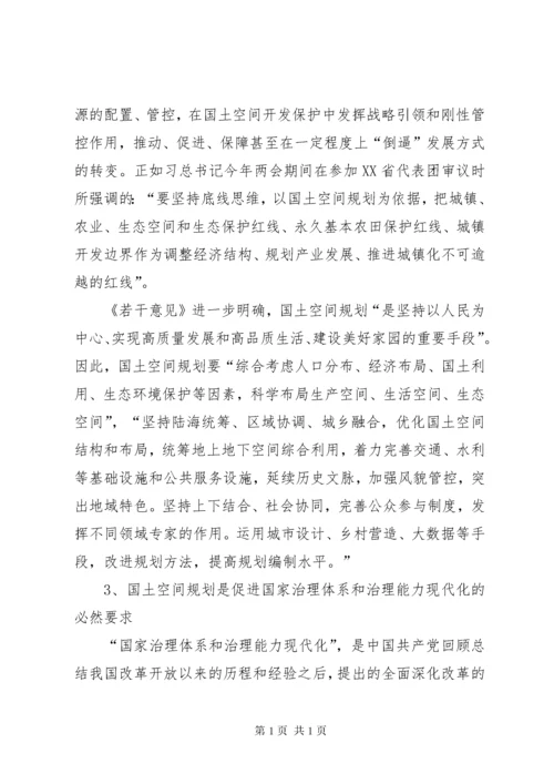 国土空间规划调研报告.docx