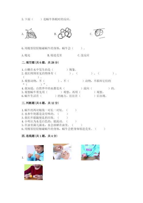教科版一年级下册科学期末测试卷参考答案.docx
