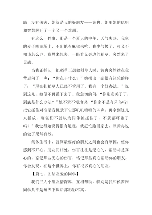 关于团结友爱的作文.docx