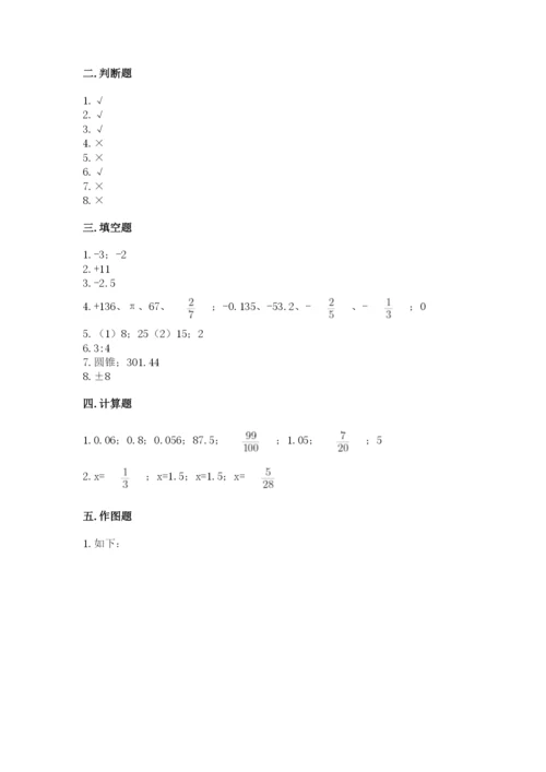 北师大版小学六年级下册数学期末检测试题（轻巧夺冠）.docx