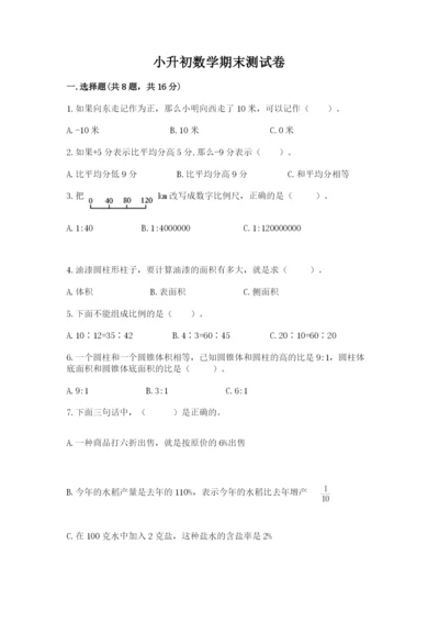 小升初数学期末测试卷【最新】.docx