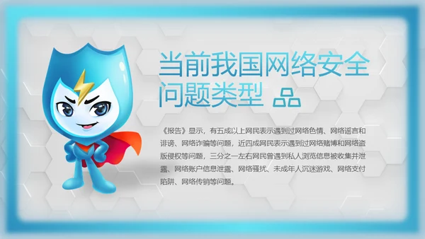 网络安全感满意度调查通用PPT模板