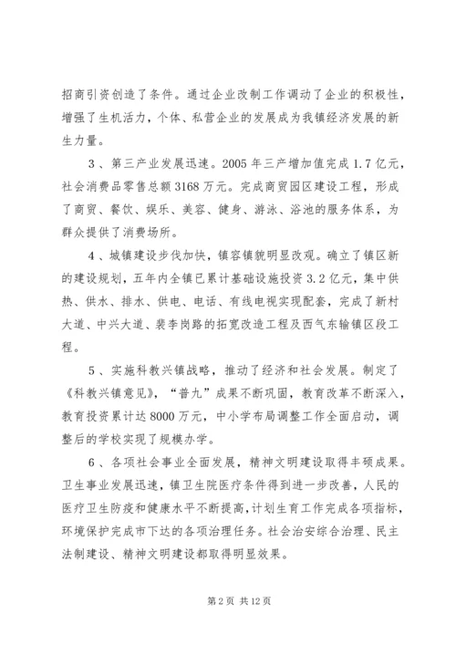 乡镇经济和社会发展第十一五规划纲要.docx