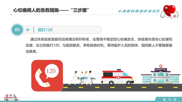 心血管科普知识进社区PPT模板