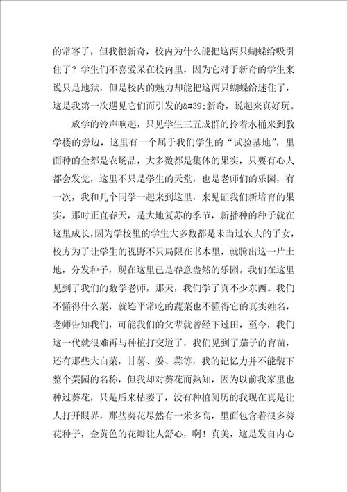 我发现了平凡生活中的美作文优秀6篇