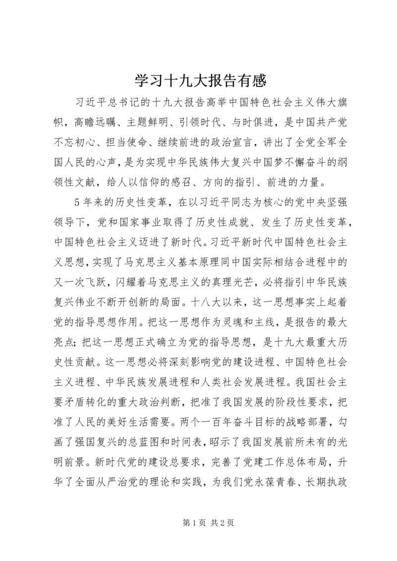 学习十九大报告有感 (2).docx