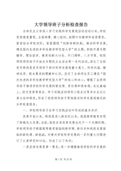 大学领导班子分析检查报告.docx