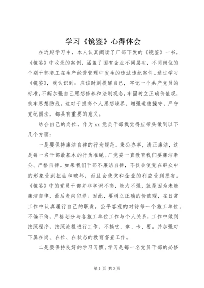 学习《镜鉴》心得体会 (3).docx