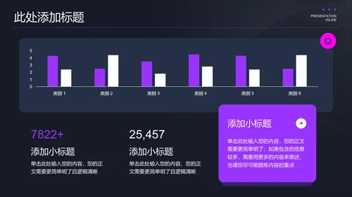 紫色极简大模型通用PPT演示模板