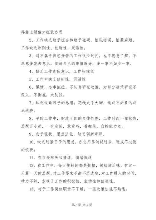遵守党的政治纪律四风方面存在的突出问题.docx