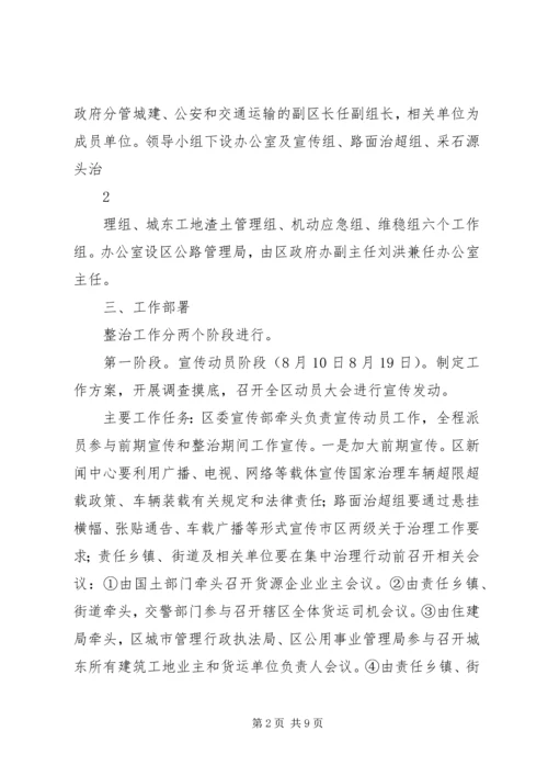 运输车辆超限超载治理工作实施方案 (2).docx