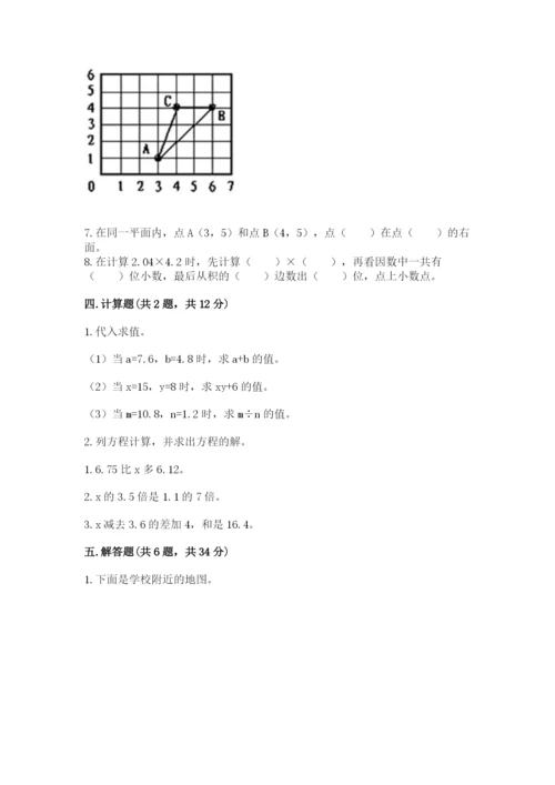 人教版五年级上册数学期末测试卷带答案（典型题）.docx