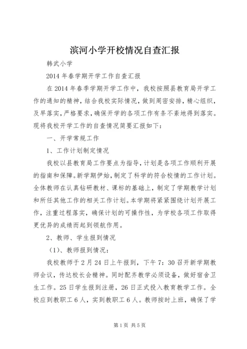 滨河小学开校情况自查汇报 (3).docx