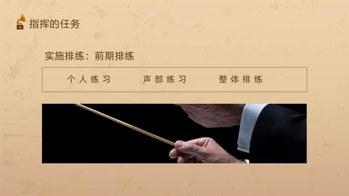 棕色复古怎样指挥唱歌PPT模板宣传PPT动态PPT