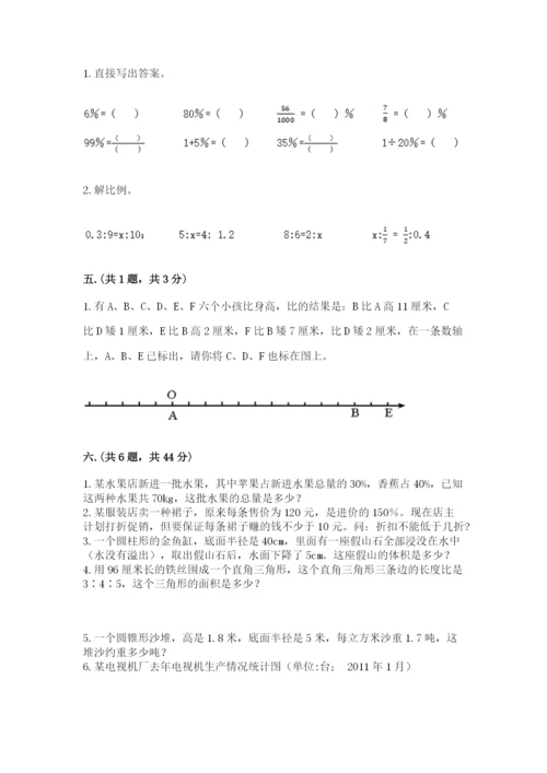 青岛版小升初数学模拟试卷及完整答案1套.docx