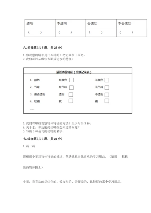 教科版小学科学一年级下册期末测试卷含完整答案（夺冠）.docx