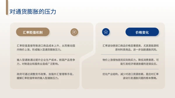 黄色商务风汇率波动对经济贸易的影响和对策分析PPT