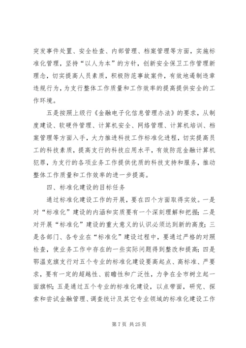 银行标准化管理实施方案 (2).docx