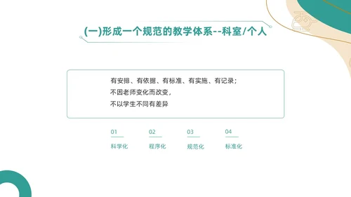 绿色简约风临床护理带教新思路培训ppt模板