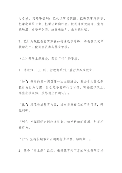 学生行为习惯养成教育工作计划 -计划.docx