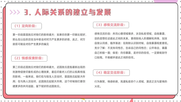 红色简约风大学生人际关系的提升认识你真好主题班会