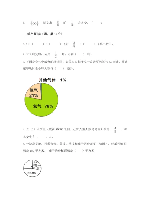 人教版六年级上册数学期末测试卷（培优b卷）.docx