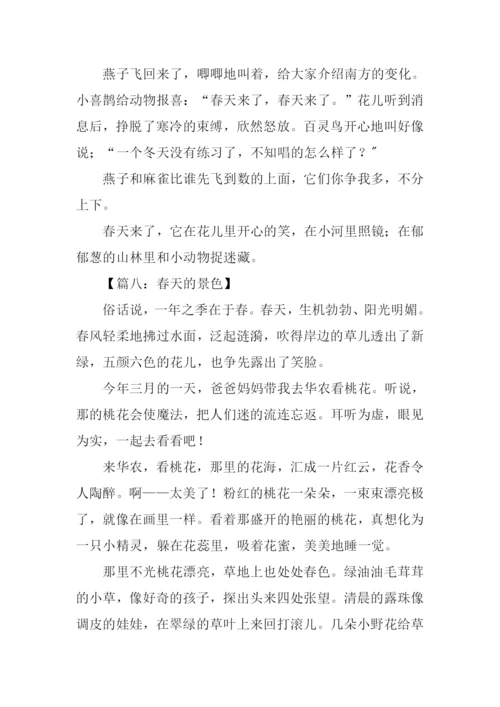 春天的景色作文250字.docx