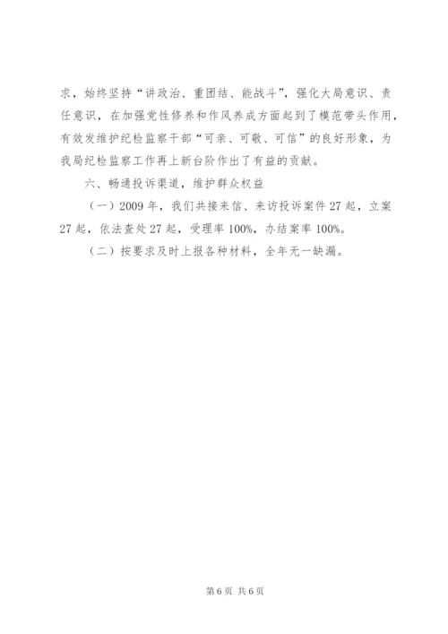 市文体局党组纪检监察工作总结.docx