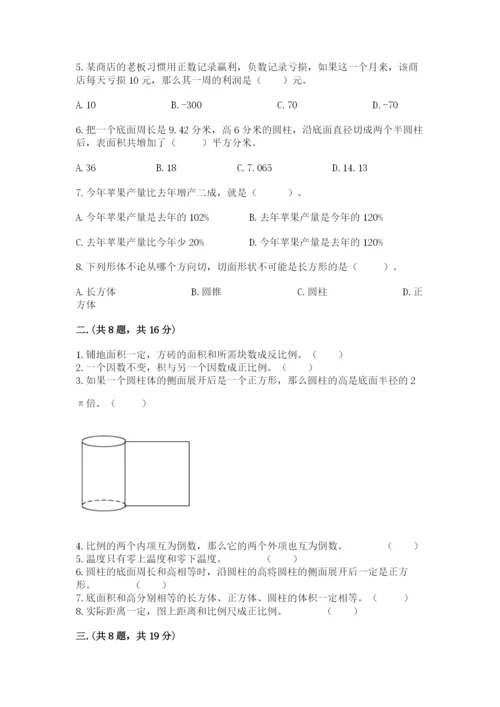 小学六年级数学毕业试题精品（名师系列）.docx