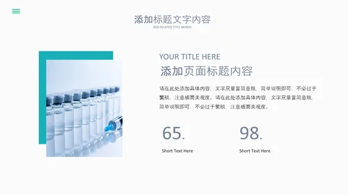 2023简约医疗医护卫生健康工作总结PPT模板