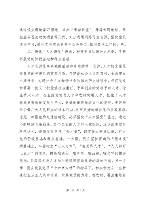 党的先进性建设工作思考.docx