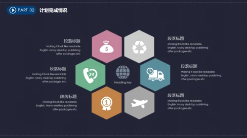 时尚炫酷企业年终总结汇报通用PPT模板