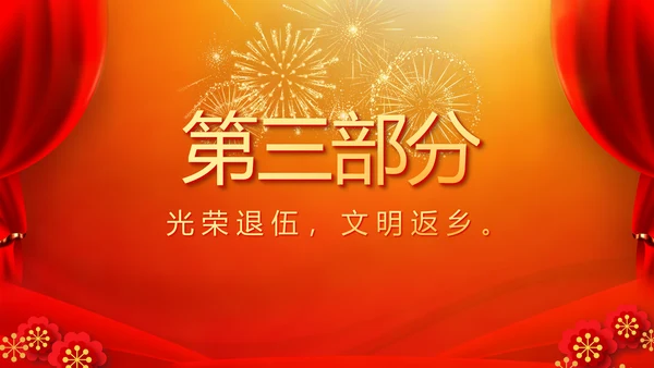 欢送退伍老兵八一部队教育演讲PPT