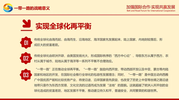 一带一路高峰论坛一带一路介绍PPT模板