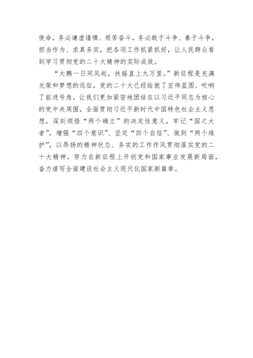 【心得体会】党员领导干部学习二十大报告心得体会汇编（7篇）.docx