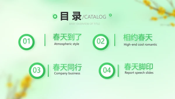绿色清新春季旅游纪念册动态PPT模板