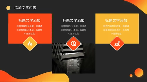 橙色潮流商务工作汇报通用PPT模板
