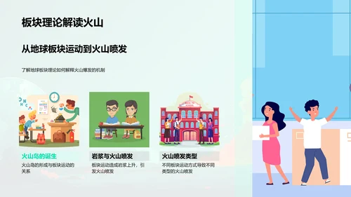 地球板块理论讲解PPT模板