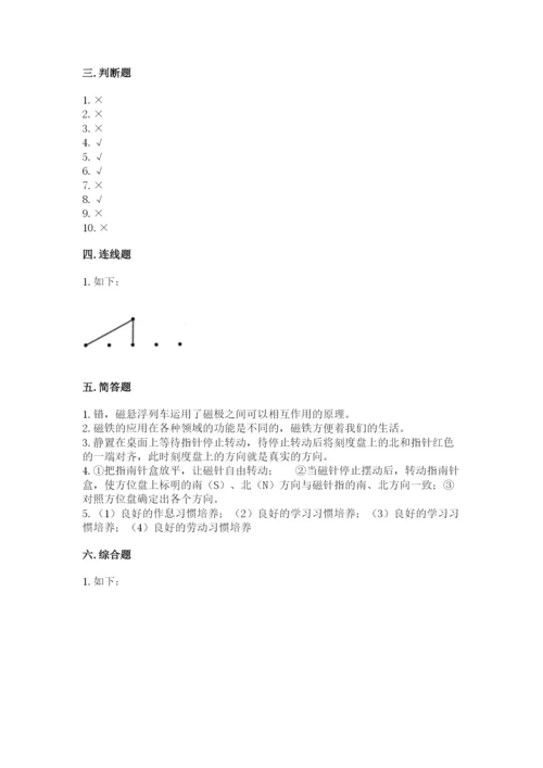 教科版小学科学二年级下册期末测试卷含答案【夺分金卷】.docx