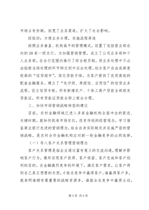 关于农村合作金融机构市场的几点思考 (3).docx