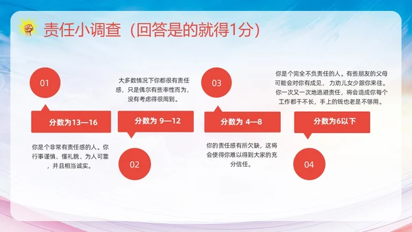 粉色简约践行青春使命担当少年责任责任与担当主题班会PPT模板