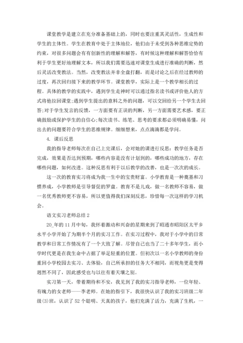 语文实习老师总结5篇.docx