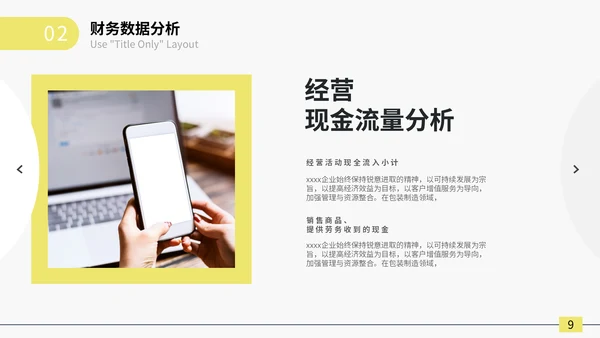 商务财务管理分析报告通用PPT模板