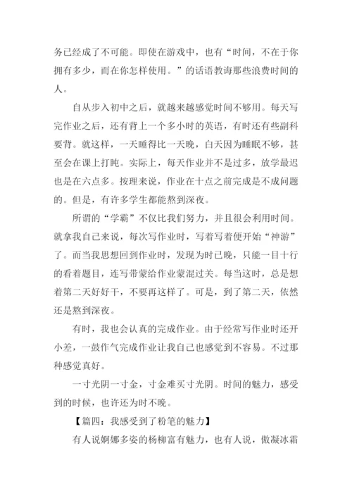 我感受到什么的魅力作文.docx